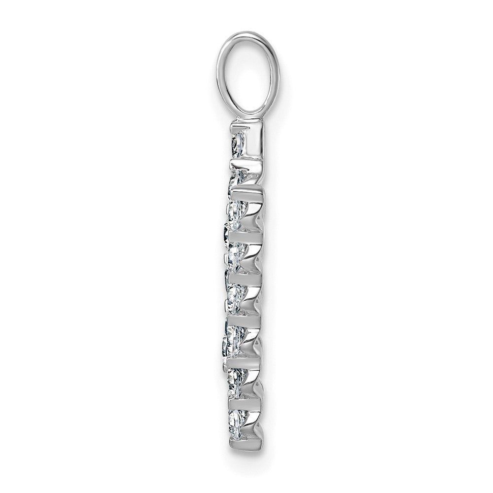 True Origin 14K White Gold 5/8 carat Lab Grown Diamond VS+ F+ Complete Alphabet N Pendant