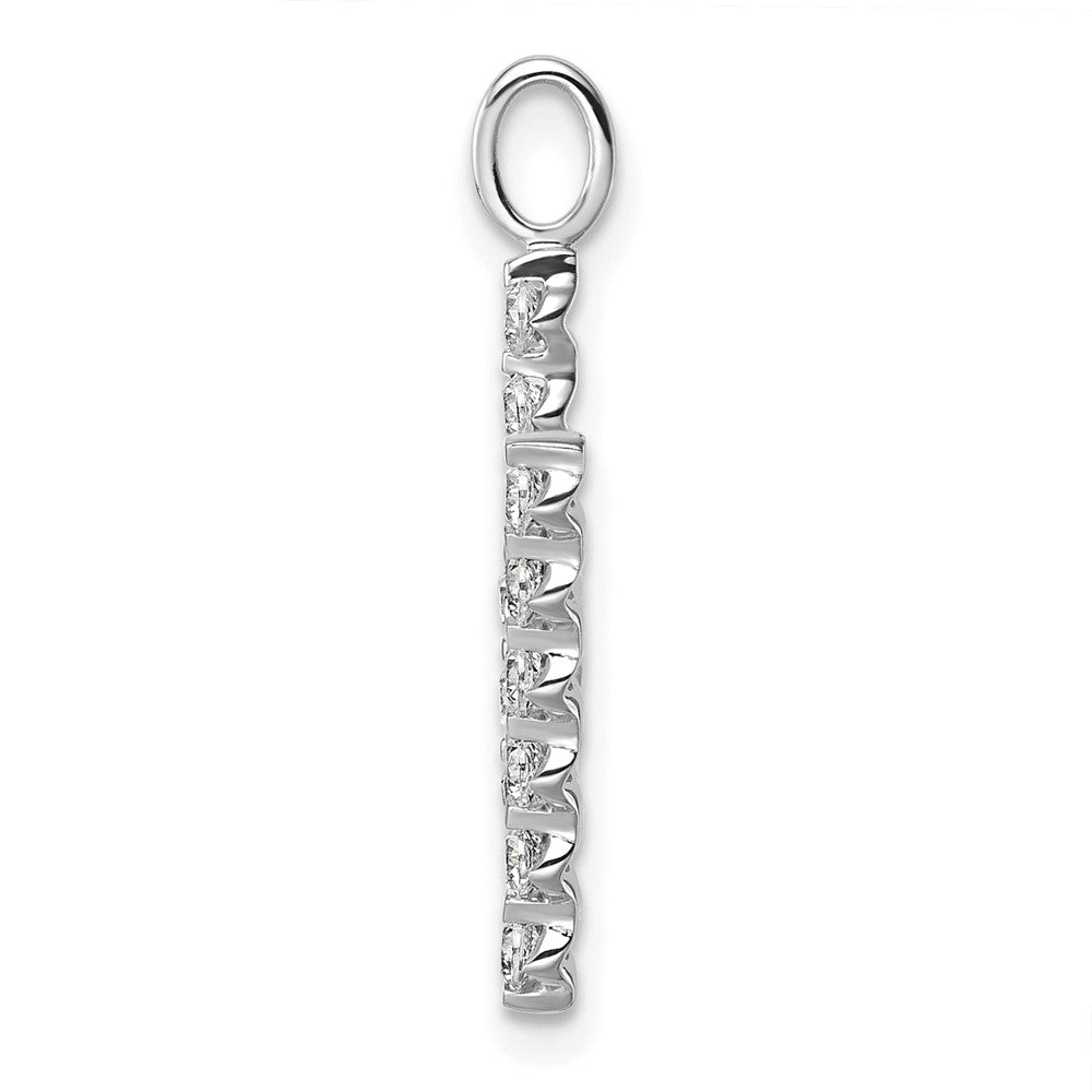 True Origin 14K White Gold 5/8 carat Lab Grown Diamond VS+ F+ Complete Alphabet W Pendant