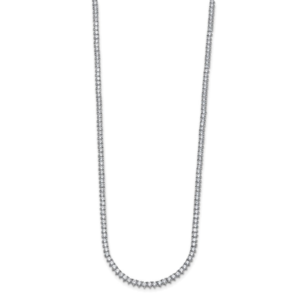 True Origin 14K White Gold 8 1/10 carat Lab Grown Diamond VS+ F+ Complete 20 in Tennis Necklace