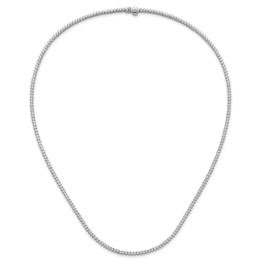 True Origin 14K White Gold 8 1/10 carat Lab Grown Diamond VS+ F+ Complete 20 in Tennis Necklace