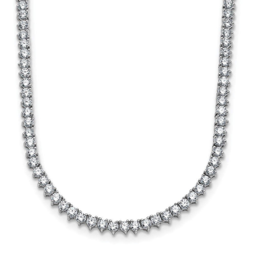 True Origin 14K White Gold 8 1/10 carat Lab Grown Diamond VS+ F+ Complete 20 in Tennis Necklace