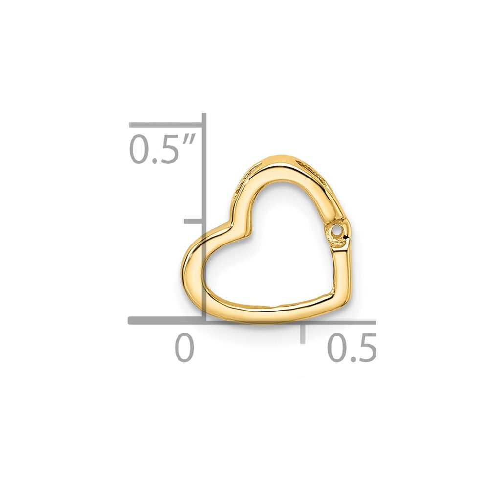 10k Heart Chain Slide Mounting