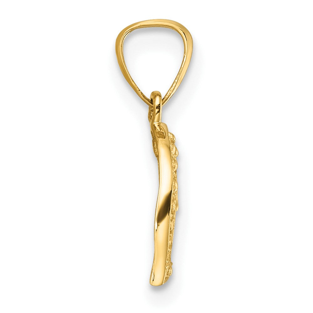 10K .01ct. Diamond Heart Pendant