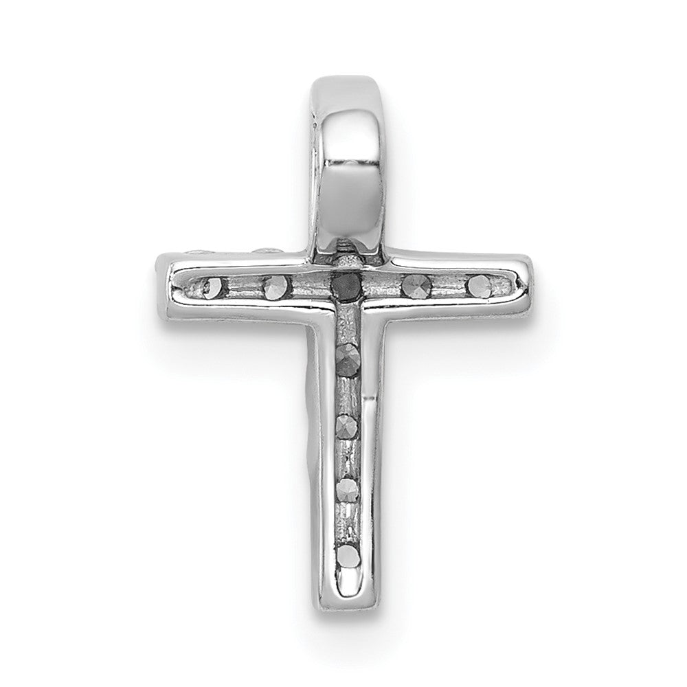 14k White Gold 1/5 carat Lab Grown Diamond VS/SI+ G+ Complete Chain Slide Pendant