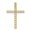 10k 1/2 carat Lab Grown Diamond VS/SI+ G+ Complete Cross Chain Slide Pendant