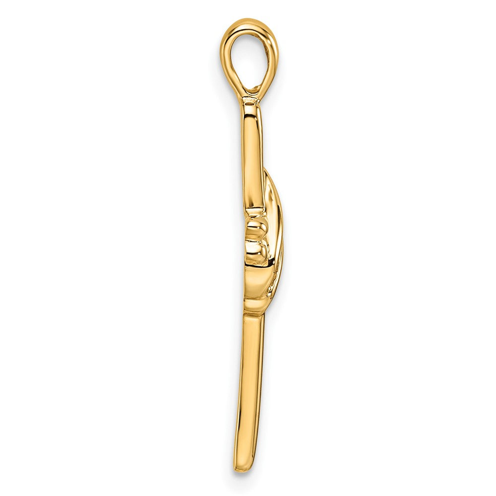 10K Cross Pendant Mounting