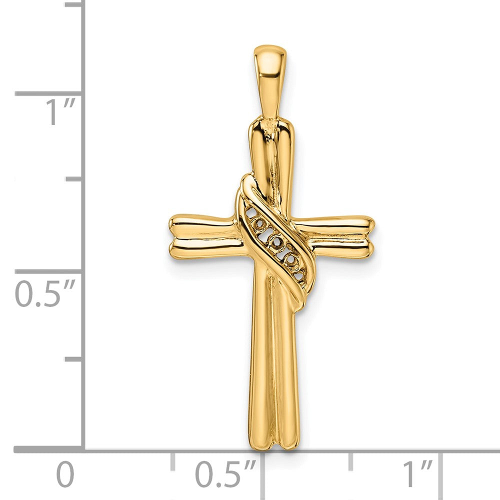 10K Cross Pendant Mounting