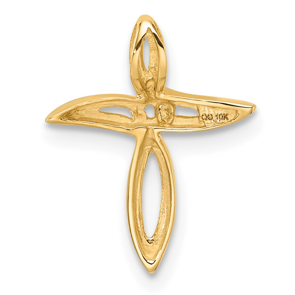10K Diamond Cross Pendant Mounting