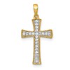 10K 1/10 carat Diamond Cross Pendant