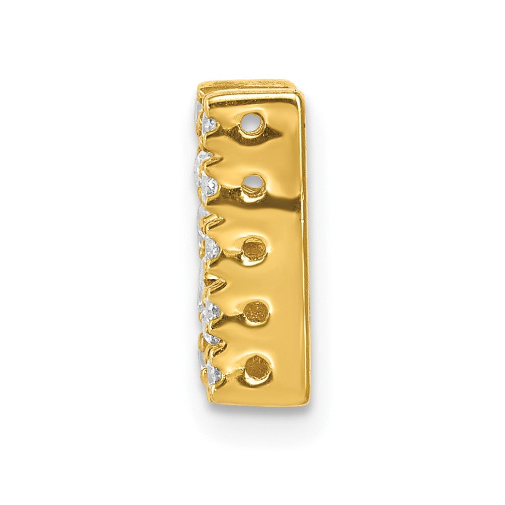 10K Diamond Letter N Initial Charm