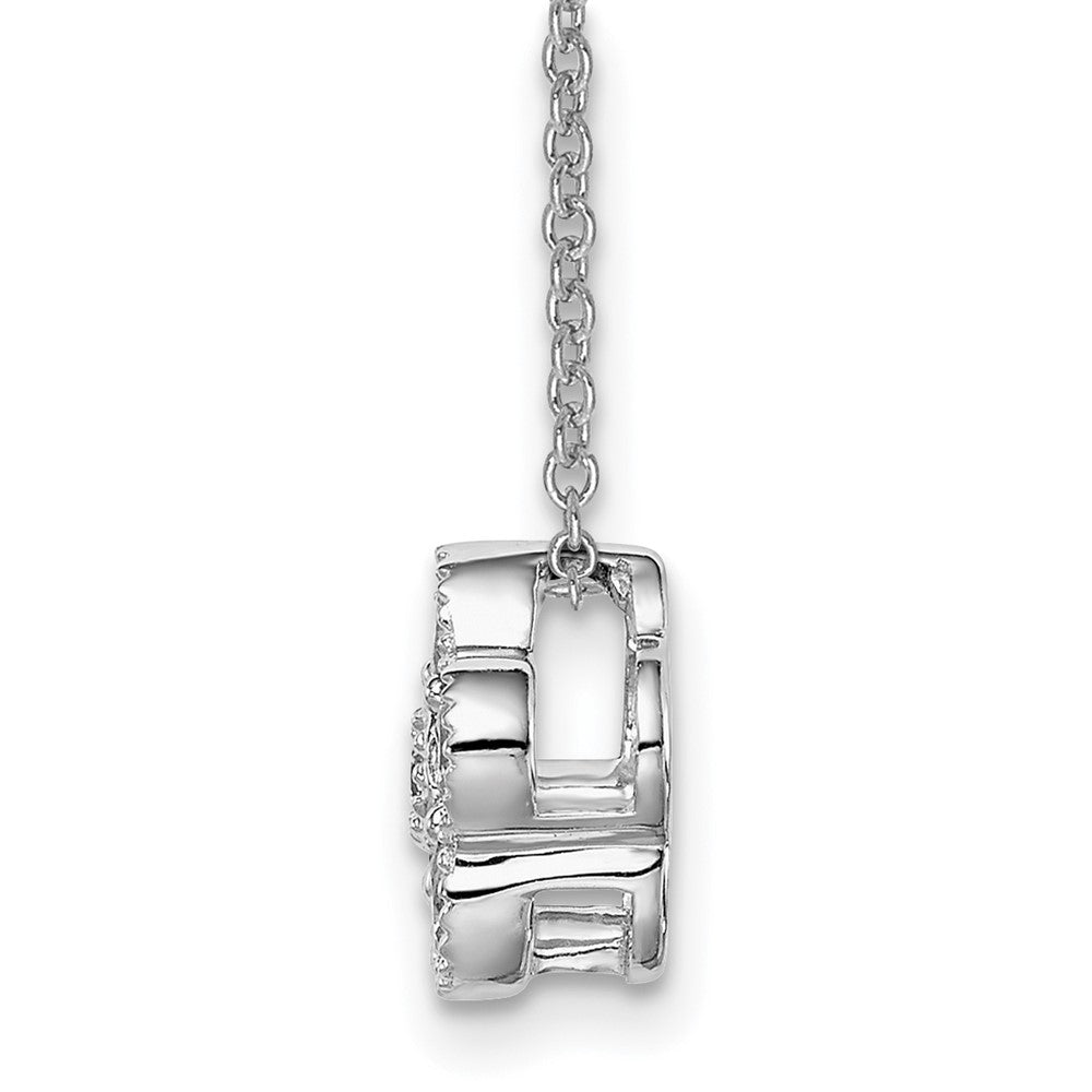 True Origin 14K White Gold 1/2 carat Lab Grown Diamond VS+ F+ Complete 18 in Floral Necklace