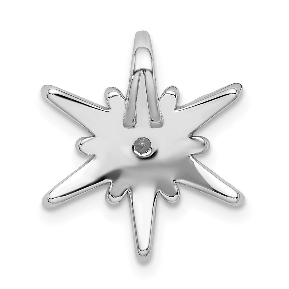 14k White Gold 1/2 carat Lab Grown Diamond VS/SI+ G+ Complete Chain Slide Pendant