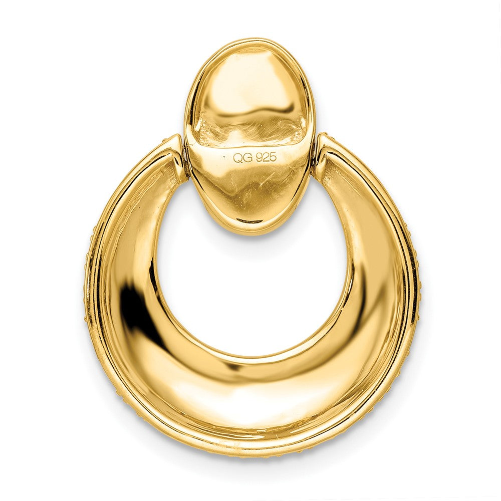 True Origin 14K Yellow Gold 1 1/6 carat Lab Grown Diamond VS+ F+ 18 in Complete Circle Pendant Necklace