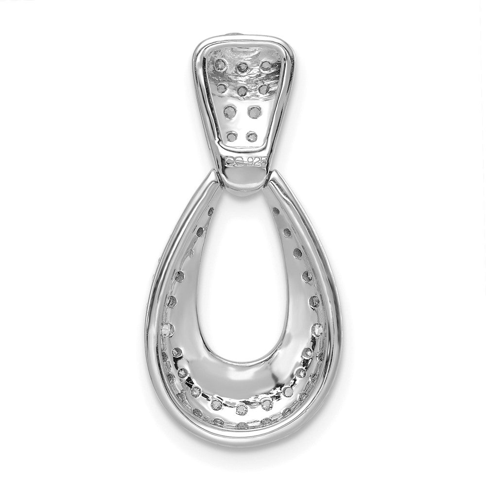 True Origin 14K White Gold 1/2 carat Lab Grown Diamond VS+ F+ 18 in Complete Teardrop Necklace