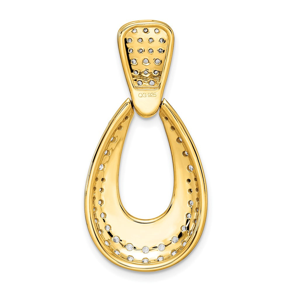 True Origin 14K Yellow Gold 1 1/3 carat Lab Grown Diamond VS+ F+ 18 in Complete Teardrop Necklace