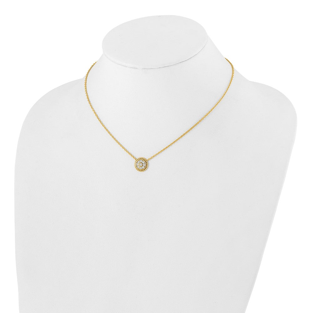 14k 1/3 carat Lab Grown Diamond VS/SI+ G+ Round 18 inch Necklace