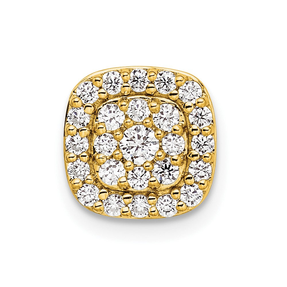 14k 3/8 carat Lab Grown Diamond VS/SI+ G+ Complete Chain Slide Pendant