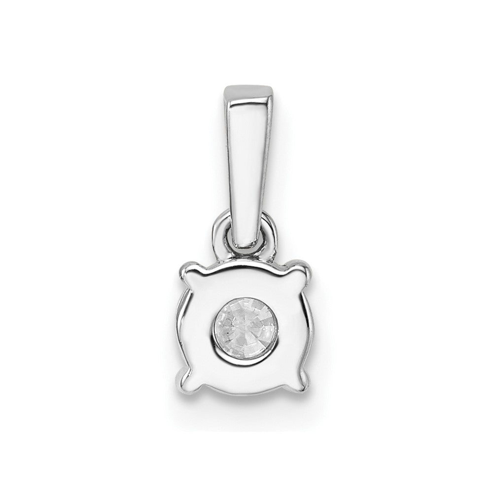 14k White Gold 1/2 carat Lab Grown Diamond VS/SI+ G+ Complete 18 inch Solitaire Pendant Necklace