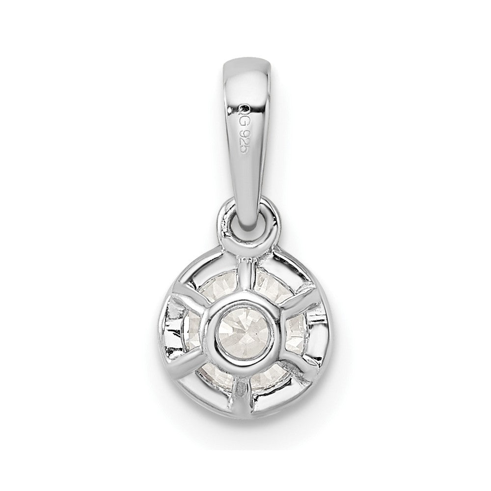 True Origin 14K White Gold 1/2 carat Lab Grown Diamond VS+ F+ Complete 18 in Round Solitaire Necklace