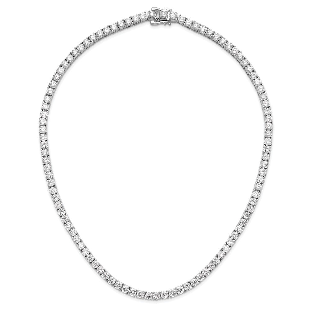 14k White Gold 32 1/8 carat Lab Grown Diamond VS/SI+ G+ 18 inch Tennis Necklace