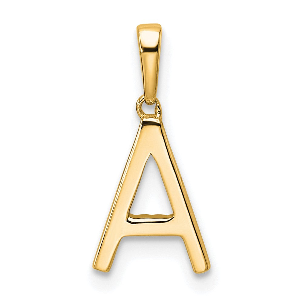10k 1/15 carat Diamond Letter A Initial Pendant