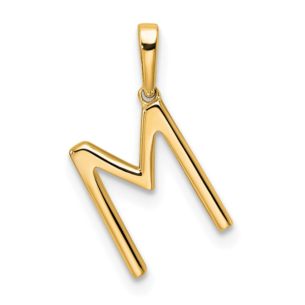 10k 1/10 carat Diamond Letter M Initial Pendant
