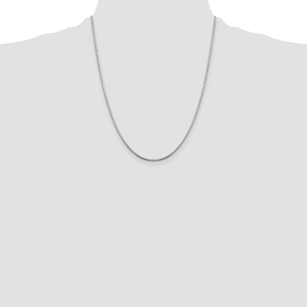 Sterling Silver 1.5mm 8 Sided Box Chain