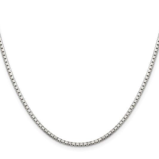 Sterling Silver 2mm 8 Sided Box Chain