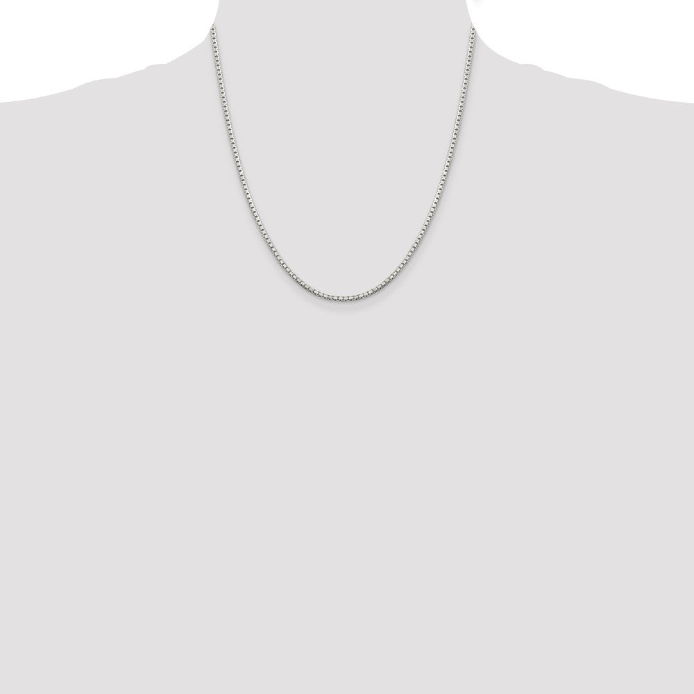 Sterling Silver 2mm 8 Sided Box Chain