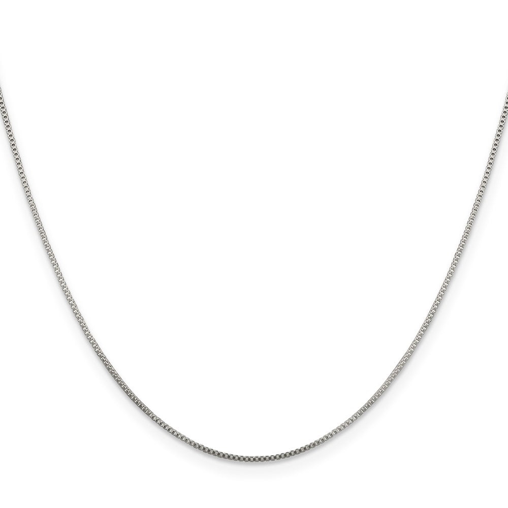 Sterling Silver .8mm Box Chain w/2in ext.