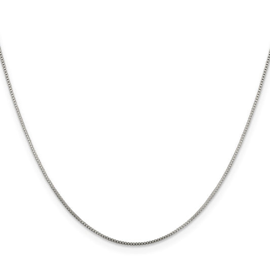 Sterling Silver .8mm Box Chain w/2in ext.