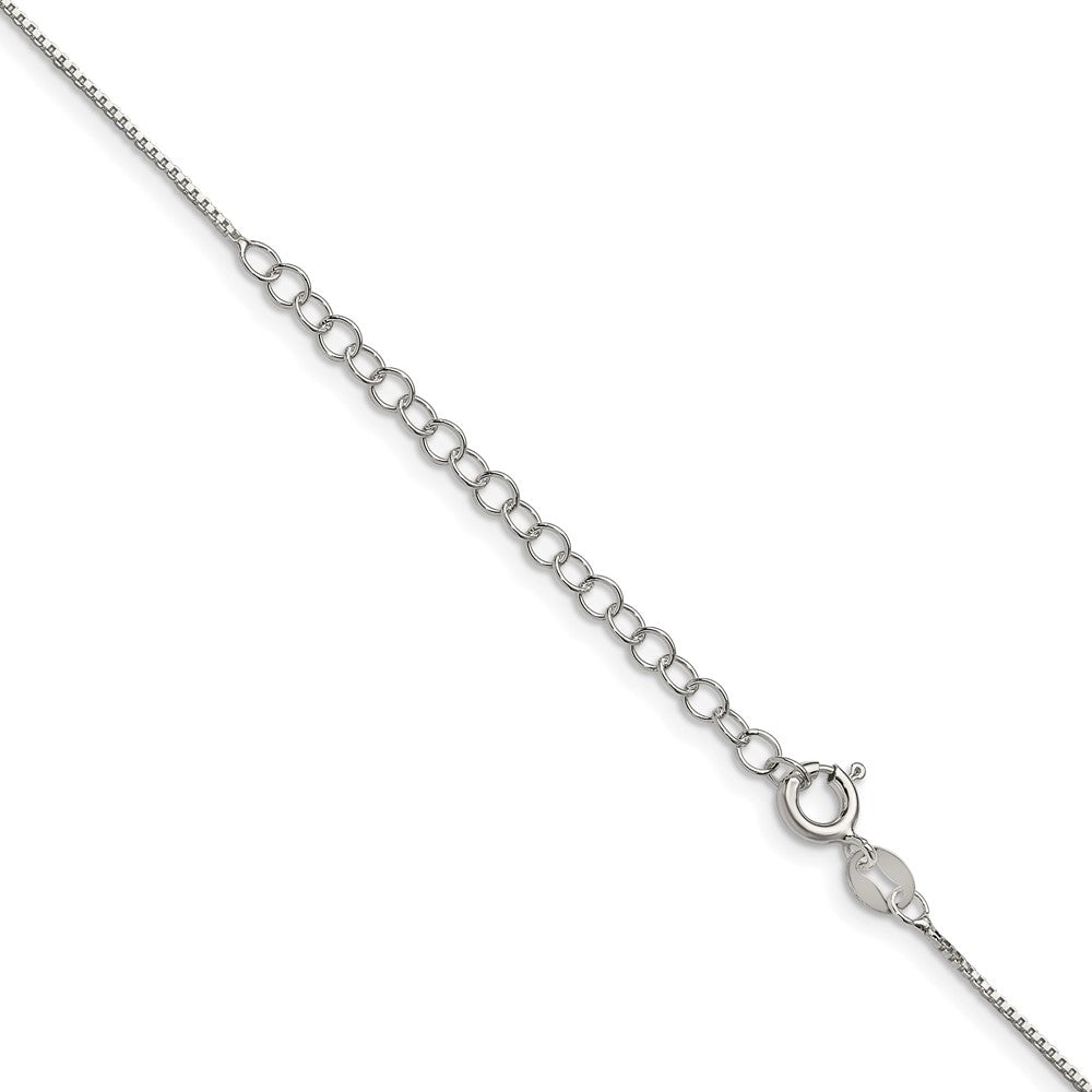 Sterling Silver .8mm Box Chain w/2in ext.