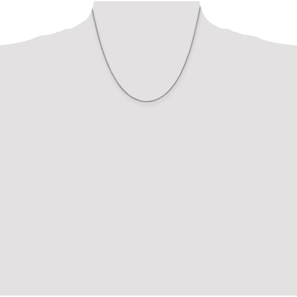 Sterling Silver .9mm Box Chain w/2in ext.