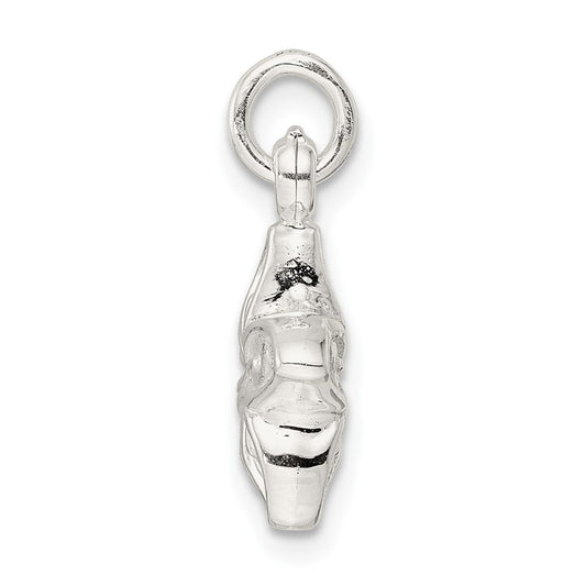 Sterling Silver Puffed Flower Charm