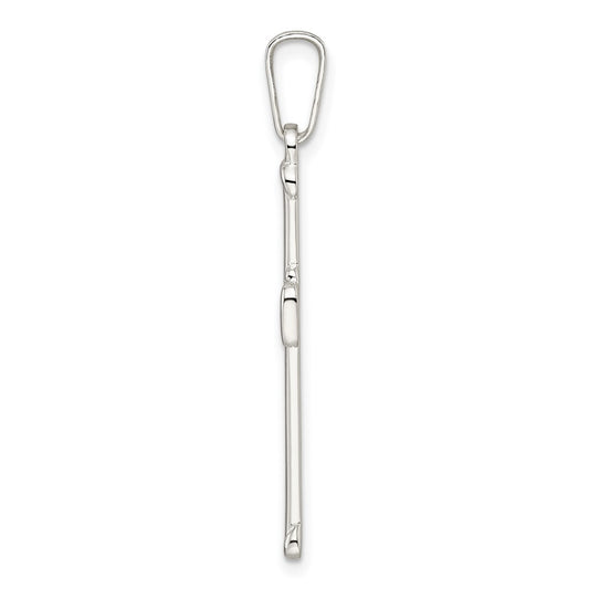 Sterling Silver Polished Cross Pendant