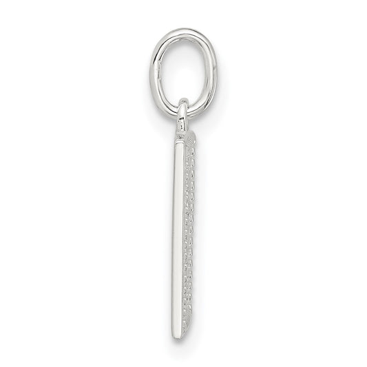 Sterling Silver E-coated Rose Charm
