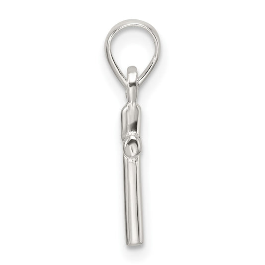 Sterling Silver Polished Cross Pendant