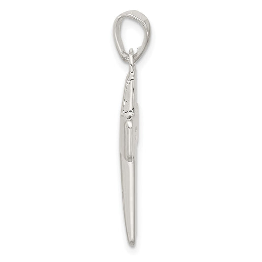 Sterling Silver Polished Cross Pendant