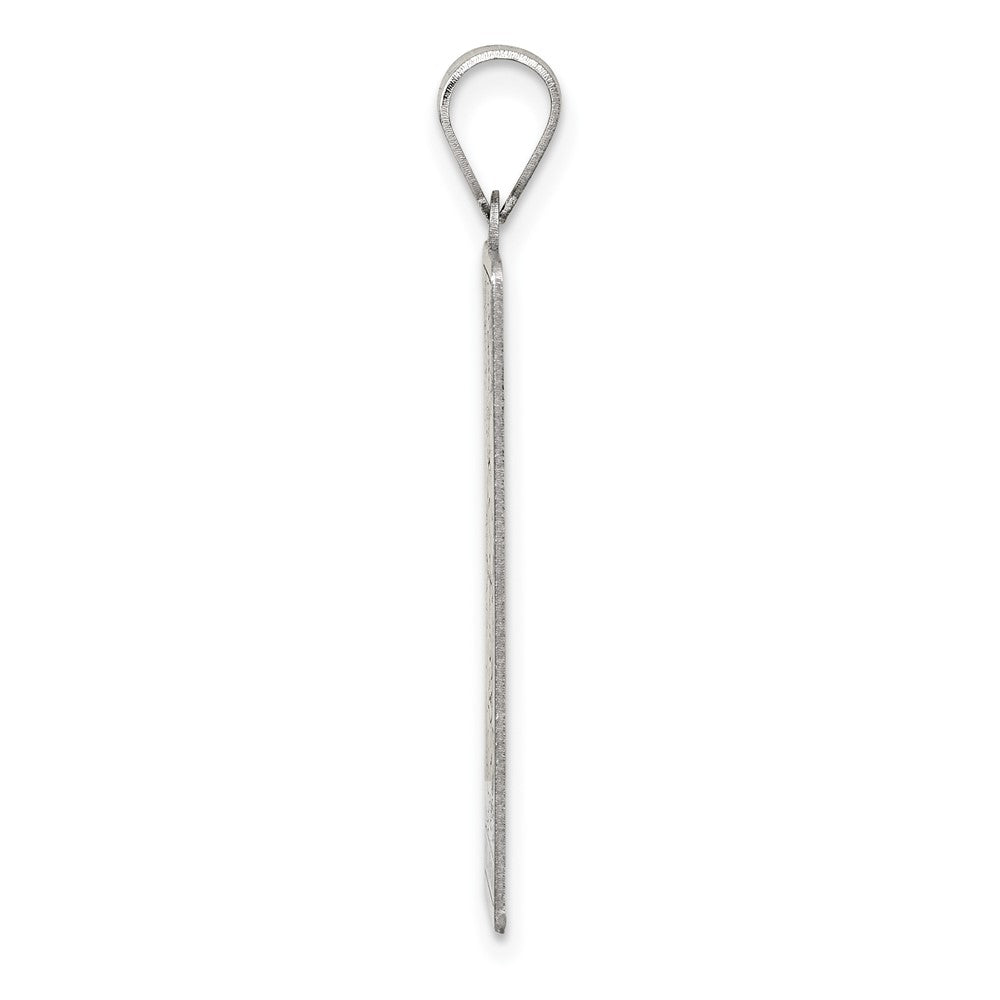 Sterling Silver Wheel of Fortune Tarot Card Pendant