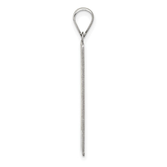 Sterling Silver Wheel of Fortune Tarot Card Pendant