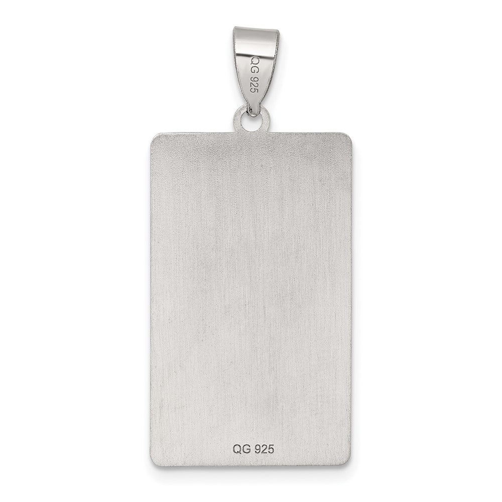 Sterling Silver Wheel of Fortune Tarot Card Pendant