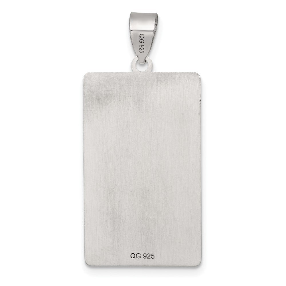 Sterling Silver Justice Tarot Card Pendant