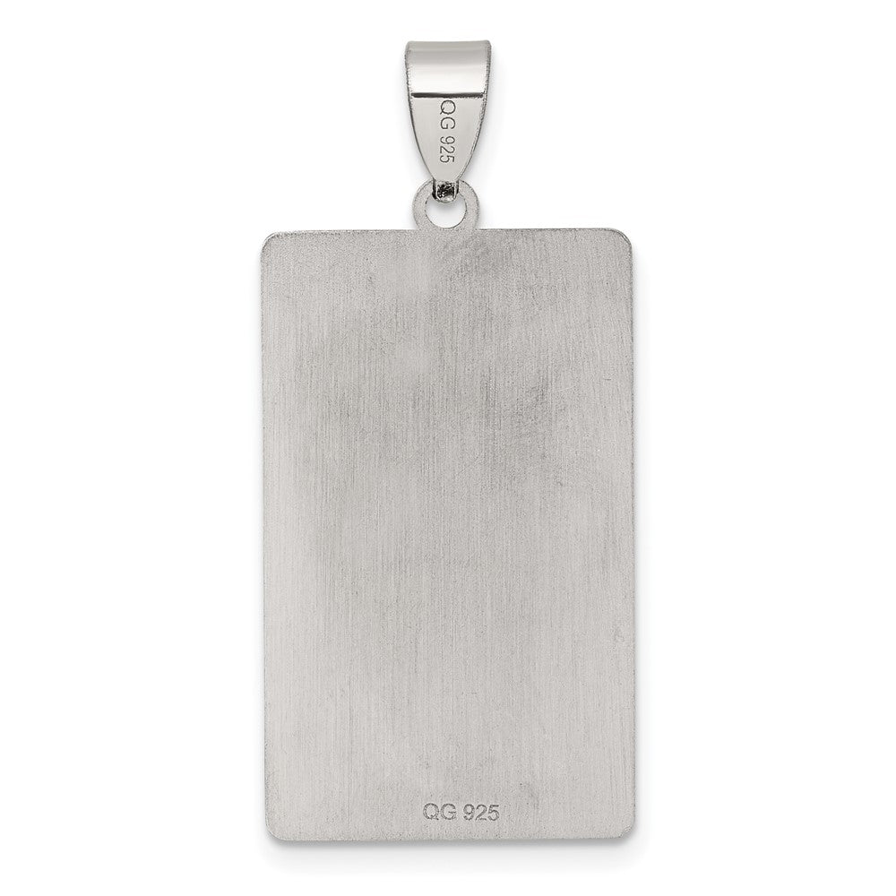 Sterling Silver The Moon Tarot Card Pendant