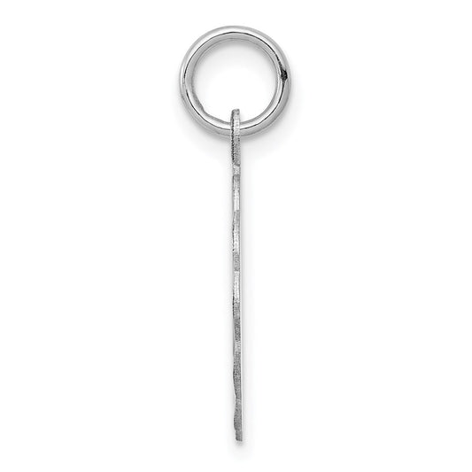 Sterling Silver Rhodium-plated Confirmation Disc Charm