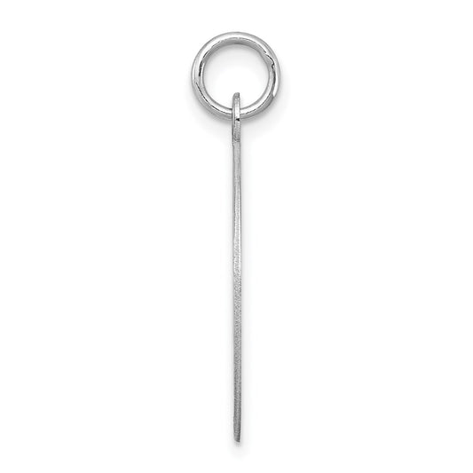 Sterling Silver Rhodium-plated Holy Communion Disc Charm