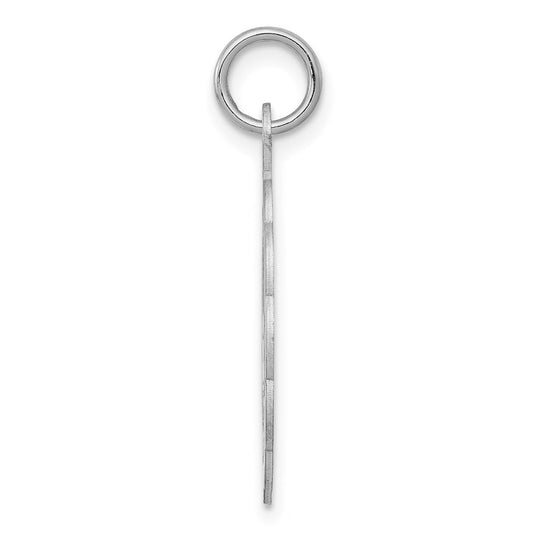 Sterling Silver Rhodium-plated Happy Birthday Disc Charm