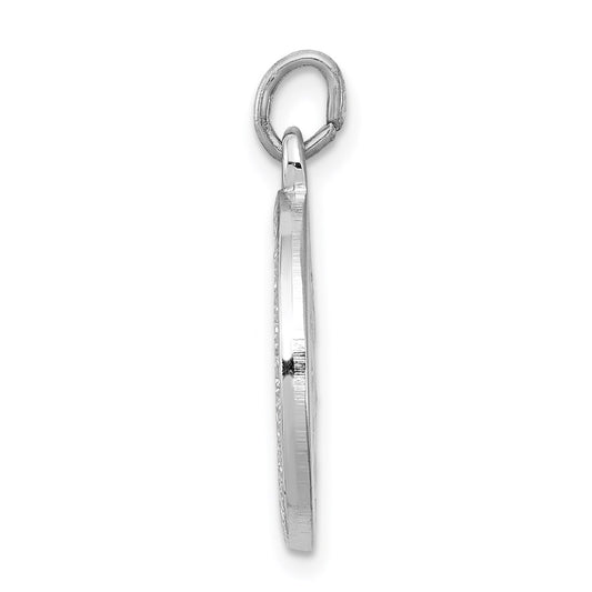 Sterling Silver Platinum-plated Miraculous Medal