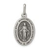 Sterling Silver Antiqued Miraculous Medal