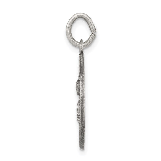 Sterling Silver Antiqued St. Barbara Medal