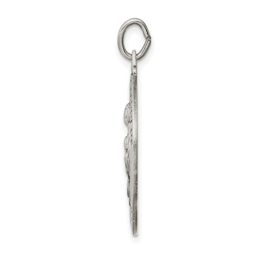 Sterling Silver Antiqued Saint Jude Thaddeus Medal